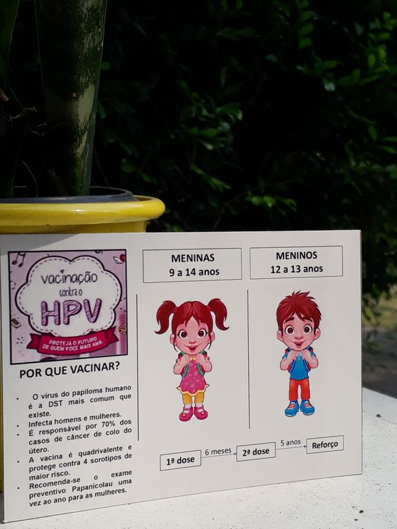 TENDA DE ESCLARECIMENTOS DA VACINAÇÃO CONTRA O HPV