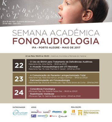 Curso de Fonoaudiologia promove Semana Acadêmica