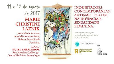 IPA promove a Jornada com a psicanalista francesa Marie Christine Laznik