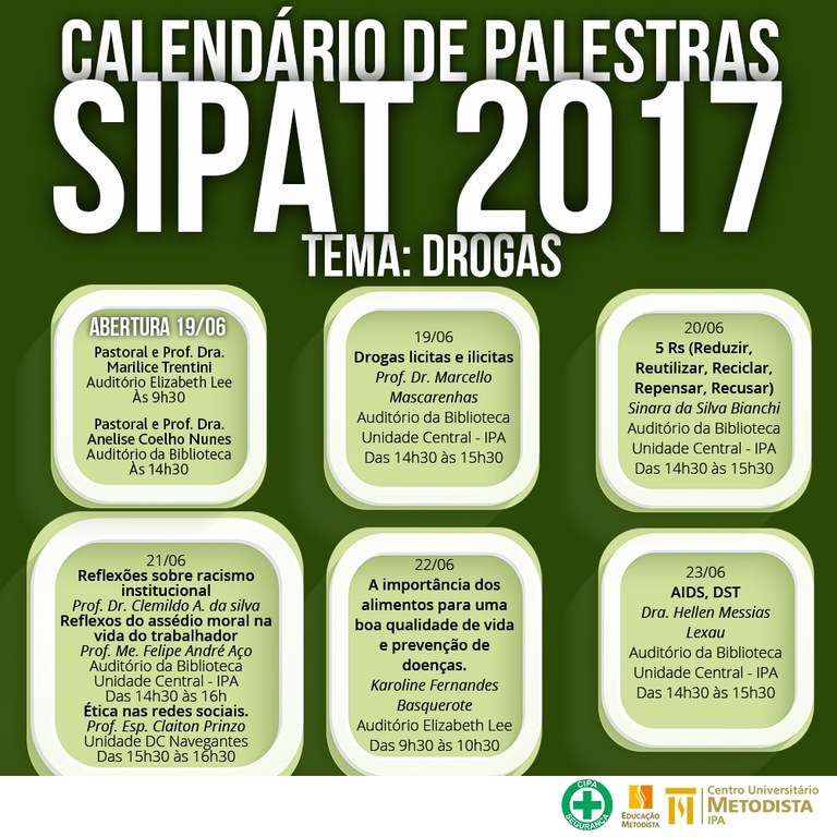 Semana Interna de Prevenção de Acidendes do Trabalho