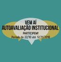 Autoavaliação Institucional ocorrerá de 22 de outubro a 12 de novembro