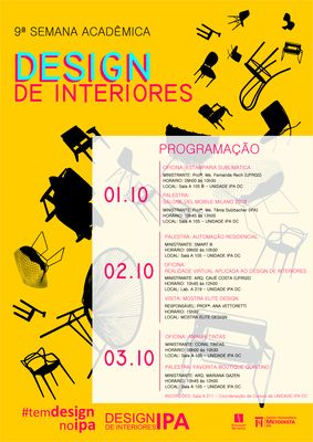 Curso de Design de Interiores promove Semana Acadêmica