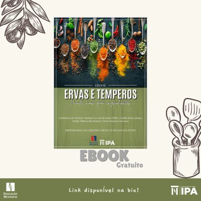 Curso de Nutrição do IPA lança ebook sobre ervas e temperos naturais