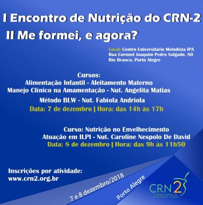 IPA recebe I Encontro de Nutrição do CRN-2 e II Me formei, e agora?
