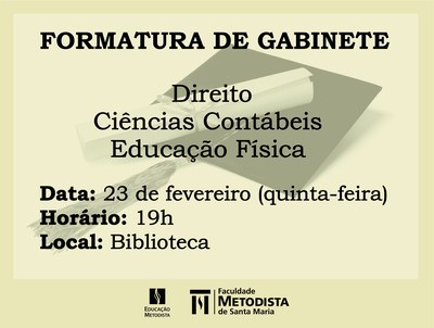 Formatura de Gabinete da FAMES ocorre em 23 de fevereiro